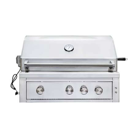 EdgeStar 89000 BTU 36 Inch Wide Liquid Propane Built-In Grill with Rotisserie and LED Lighting Stainless Steel
