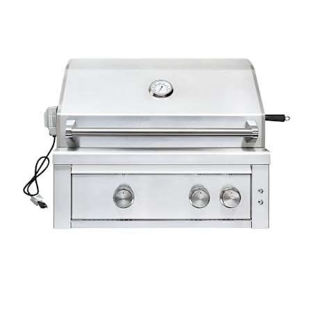 EdgeStar 89000 BTU 42 Inch Wide Liquid Propane Built-In Grill with Rotisserie and LED Lighting Stainless Steel