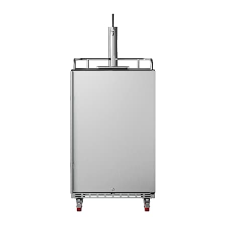 EdgeStar 24 Inch Wide Kegerator for Full Size Kegs with Electronic Control Panel Stainless Steel