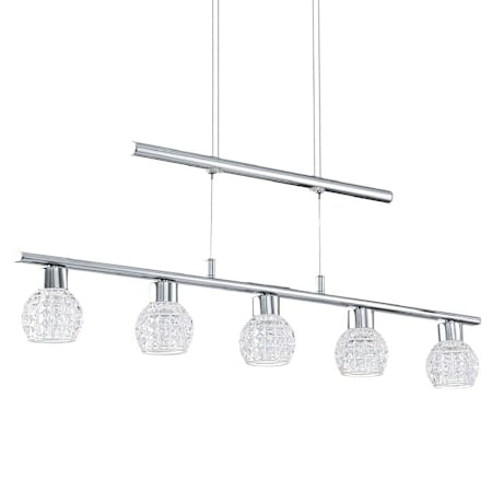 Eglo Hania 33" Wide LED Linear Pendant Chrome