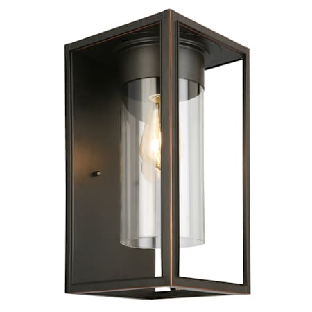 Eglo Walker Hill 15" Tall Outdoor Wall Sconce Oil Rubbed Bronze