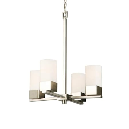 Eglo Novela 4 Light 18" Wide Chandelier Brushed Nickel