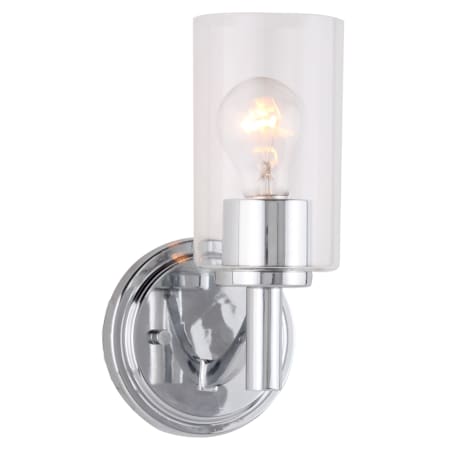 Eglo Devora 10" Tall Bathroom Sconce Chrome