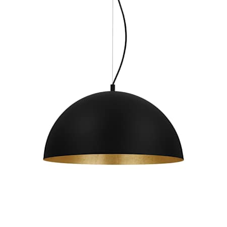 Eglo Rafaelino 21" Wide Pendant Black / Gold Leaf