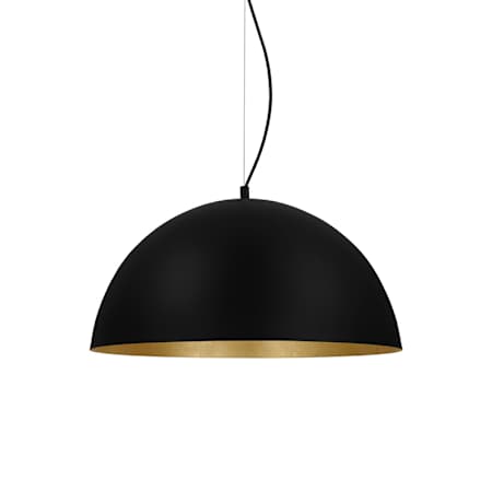 Eglo Rafaelino 24" Wide Pendant Black / Gold Leaf