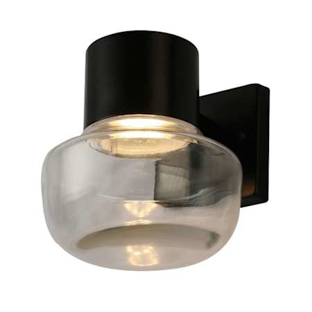 Eglo Belby 8" Tall LED Bathroom Sconce Black