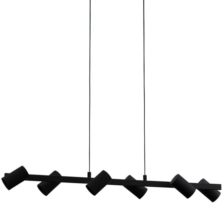 Eglo Gatuela 6 Light 46" Wide Linear Pendant Black