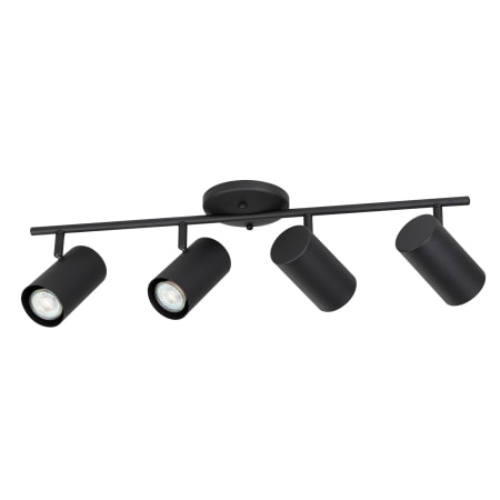 Eglo Calloway 4 Light 26" Wide Fixed Rail Linear Ceiling Fixture Structured Black