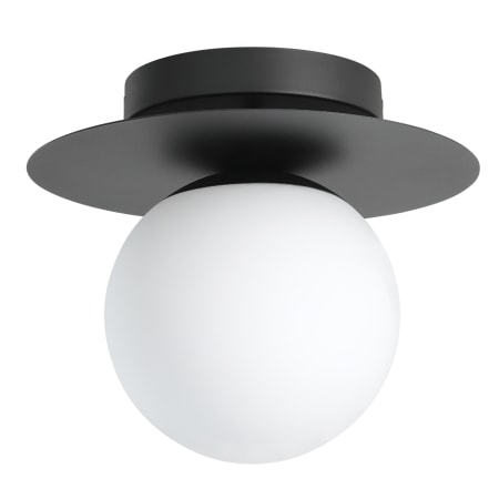 Eglo Arenales 11" Wide Flush Mount Globe Ceiling Fixture Structured Black