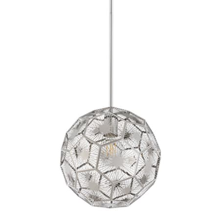 Eglo Skoura 12" Wide Pendant with Shade Chrome