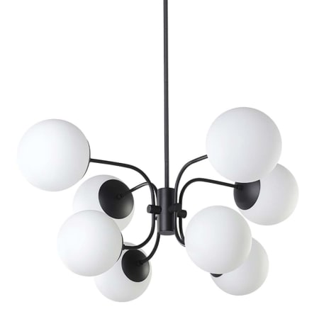 Eglo Moultrie 8 Light 33" Wide Pendant Black / Opal