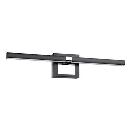 Eglo Pierro 24" Wide LED Bath Bar Matte Black / Chrome