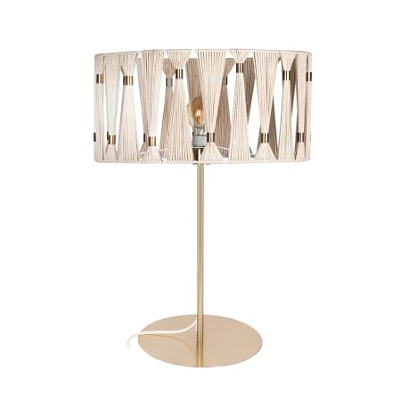 Eglo Macclenny 21" Tall Buffet Table Lamp Brushed Brass / Beige