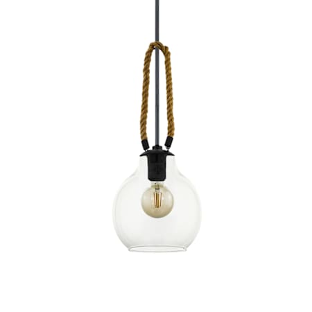 Eglo Roding 14" Wide Pendant Black