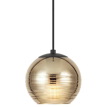 Eglo Lemorieta 7" Wide Mini Pendant Black / Gold