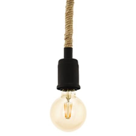 Eglo Rampside 5" Wide Mini Pendant Black