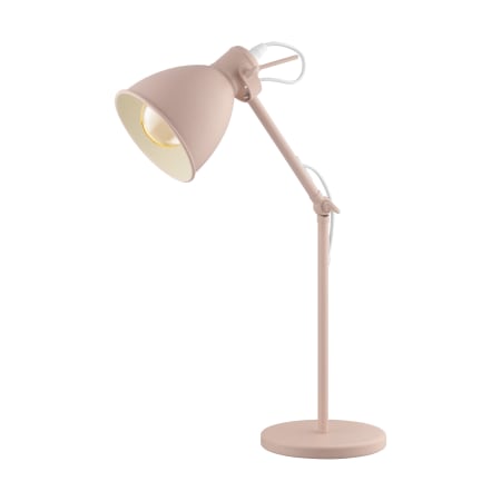 Eglo Priddy 17" Tall Arc Desk Lamp with Metal Shade Pastel Apricot
