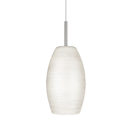 Eglo Batista 1 5" Wide Mini Pendant Matte Nickel