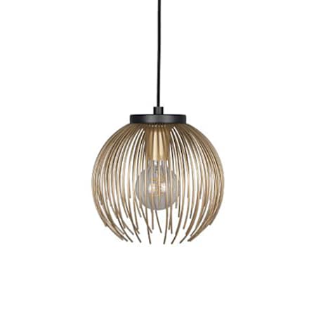 Eglo Venezuela 9" Wide Mini Pendant Black / Gold