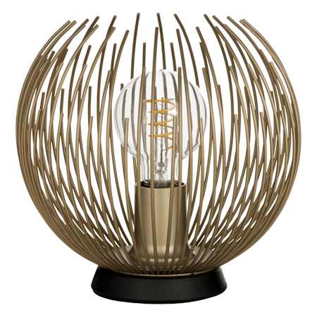 Eglo Venezuela 9" Tall Accent Table Lamp Black / Gold