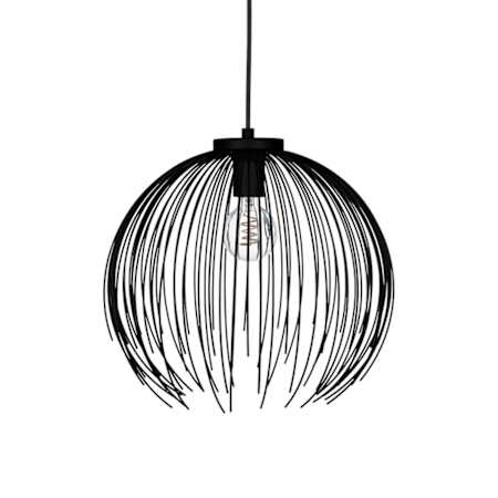 Eglo Venezuela 15" Wide Pendant Black