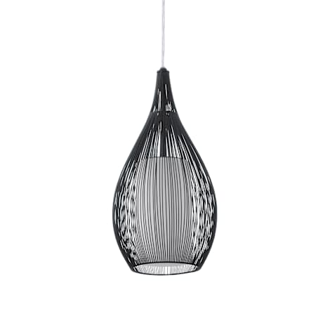 Eglo Razoni 8" Wide Mini Pendant Black