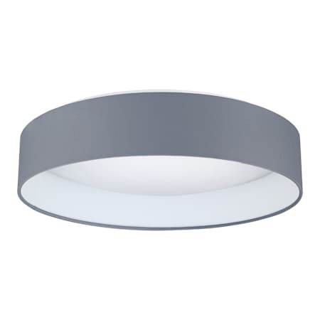 Eglo Palomaro 16" Wide LED Flush Mount Drum Ceiling Fixture Black