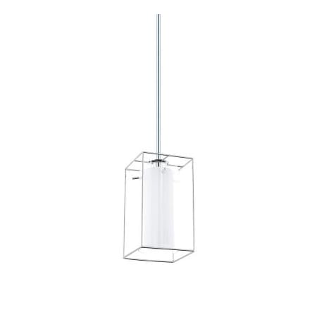Eglo Loncino 1 - 6" Wide Single Light Mini Pendant with Dual Cylinder Shade Chrome