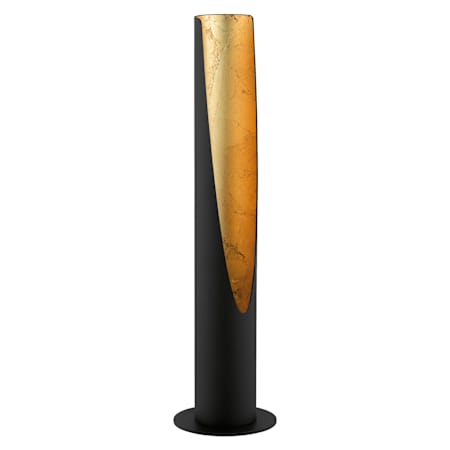 Eglo Barbotto 16" Tall Column Floor Lamp Black / Gold