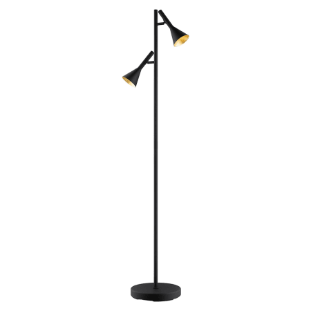 Eglo Cortaderas 2 Light 57" Tall Floor Lamp Black