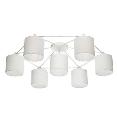 Eglo Staiti 7 Light 33" Wide Semi-Flush Ceiling Fixture White