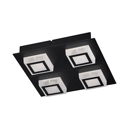Eglo Masiano 1 11" Wide LED Flush Mount Square Ceiling Fixture Black