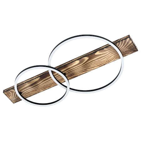 Eglo Boyal 31" Tall LED Wall Sconce Black / Brown Rustic