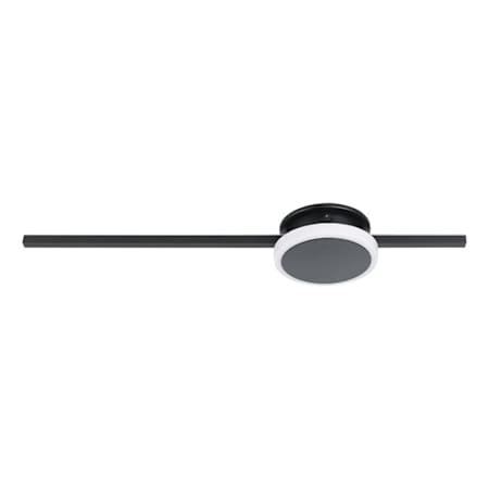 Eglo Sarginto 6" Wide LED Semi-Flush Ceiling Fixture Black / White