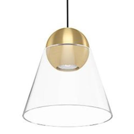 Eglo Cerasella 8" Wide Commercial Mini Pendant Brushed Brass