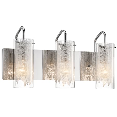 Elan Krysalis Vanity Light Chrome