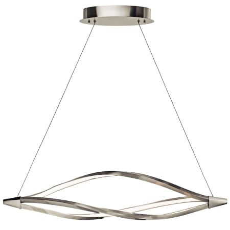 Elan Meridian 43" Wide LED Linear Chandelier Brushed Nickel