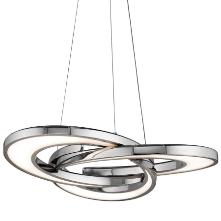 Elan Destiny 4 Light 28" Wide LED Abstract Pendant Chrome