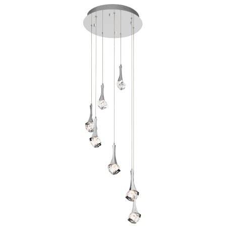 Elan Rockne 7 Light 18" Wide LED Multi Light Pendant Chrome