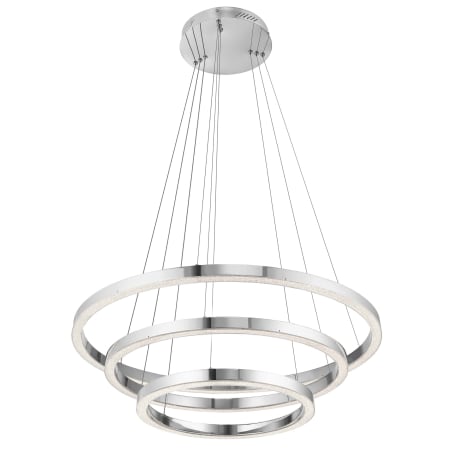 Elan Opus 3 Light 31-1/2" Wide Integrated LED Chandelier Chrome
