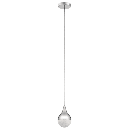 Elan Kiss Single Light 4-3/4" Wide Integrated LED Mini Pendant Chrome