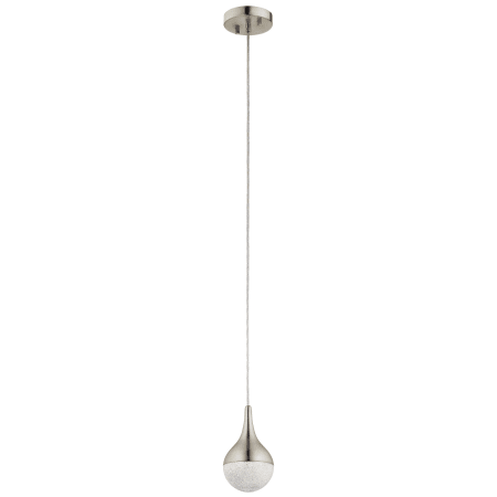 Elan Kiss Single Light 4-3/4" Wide Integrated LED Mini Pendant Brushed Nickel