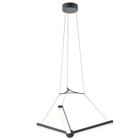 Elan Enterprise 3 Light 27-1/4" Wide Integrated LED Chandelier Charcoal