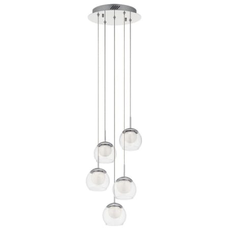 Elan Lexi 5 Light 12" Wide LED Multi Light Pendant Chrome