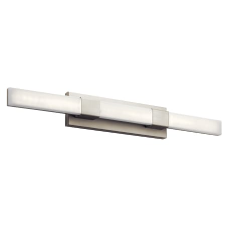 Elan Neltev 3 Light 36" Wide Integrated LED Bath Bar Satin Nickel
