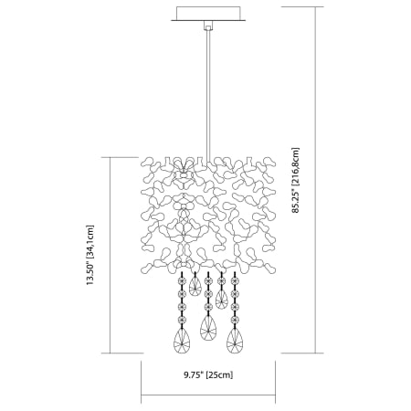 Elan-Alexa Mini Pendant-Line Drawing