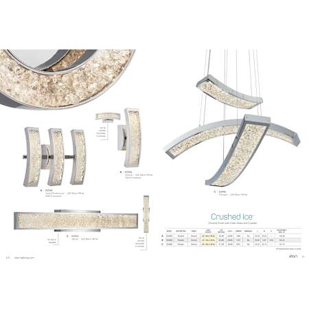Elan-Crushed Ice Round Flushmount - Warm White-Catalog Page