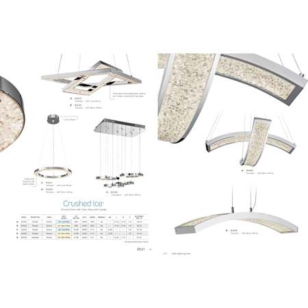 Elan-Crushed Ice Square Flushmount - Cool White-Catalog Page