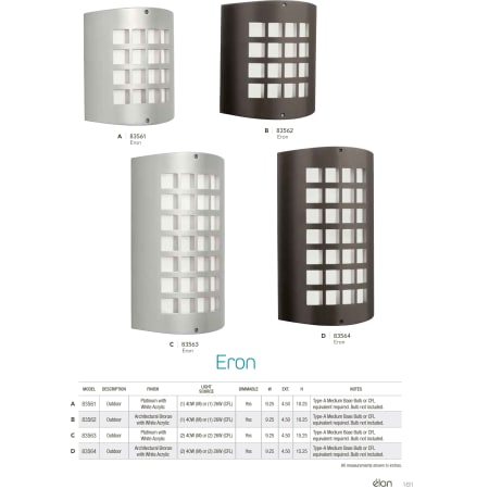 Elan-Eron Large Sconce-Catalog Page