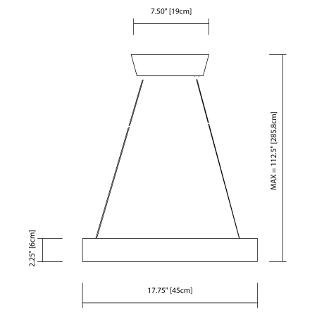 Elan-Fornello Pendant-Line Drawing